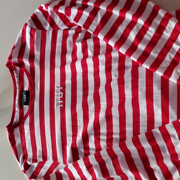 HUF long sleeve stripe shirt size L - Picture 4 of 8